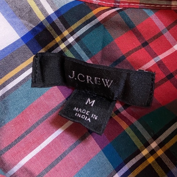 J. Crew Ruffleneck Classic Fit Shirt Snowy Stewart Tartan Plaid Button Down - M - Picture 5 of 10